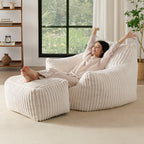 Bean Bag Chairs (XL Sofa Chair + Footstool)