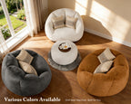Shell Bean Bag Chairs (Loveseat + Foostool)