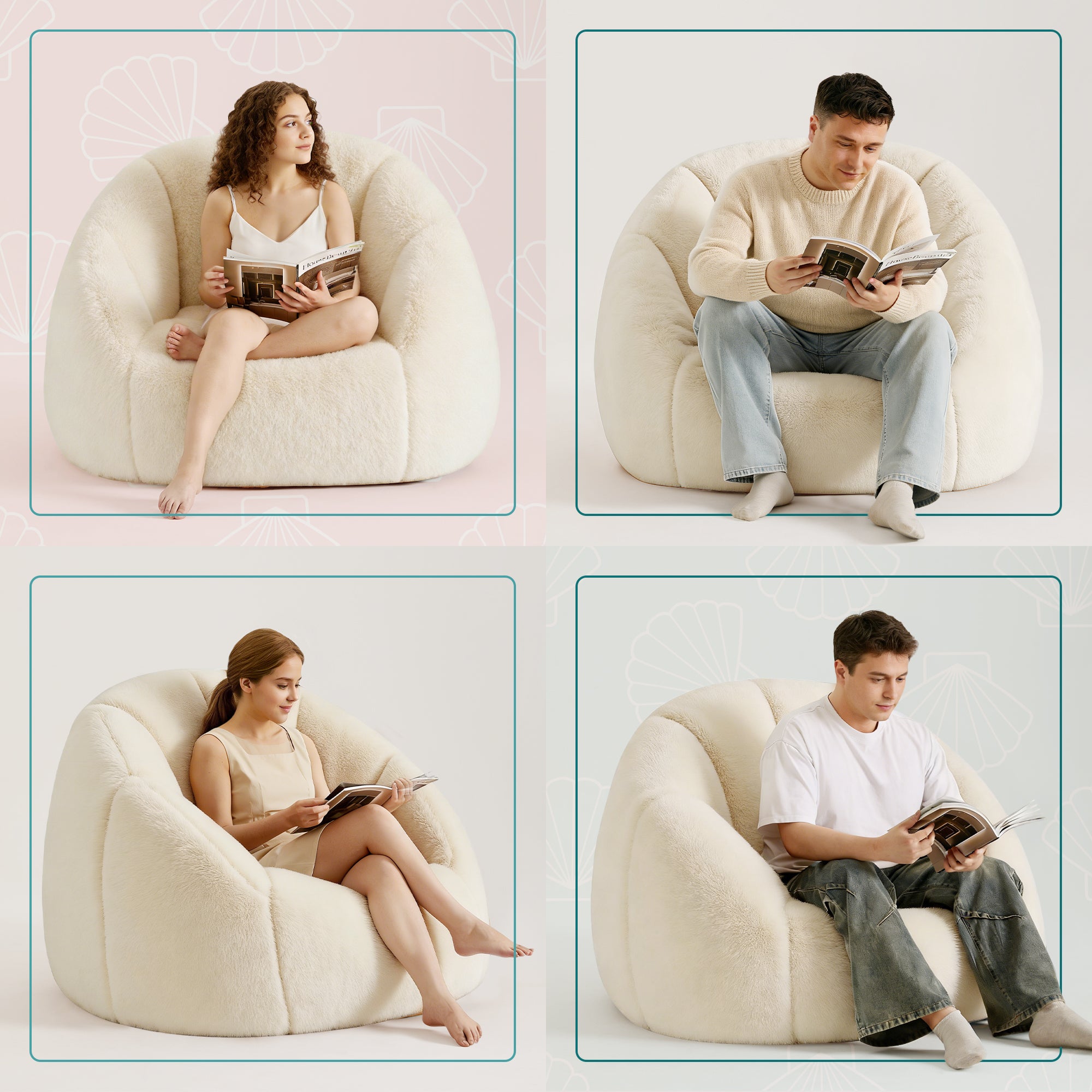 Shell Bean Bag Chairs