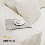 112" L-Shaped Boneless Cloud Sectional Sofa