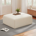 40" Square Stuffed Ottoman Pouf (1 Big Square Footstool)