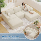 40" Square Stuffed Ottoman Pouf (1 Big Square Footstool)